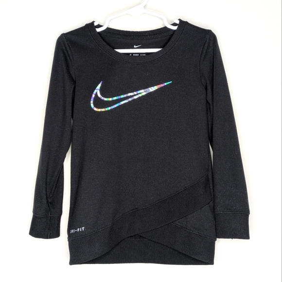 Nike Dri Fit Black Athletic Shirt 3T - Picture 1 of 4